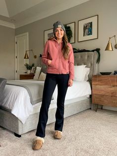 How to Style Loungewear - Merrick's Art Home Lounge Outfit, Straight Sweatpants, Loungewear Outfit, Lounge Outfits, Basic White Tee, All Black Looks, Ribbed Turtleneck, French Terry Fabric