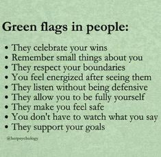 green flags in people they celebrate your wins remember small things about you