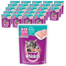 whiska's cat food pouchs with tuna flavor, 24 - pack