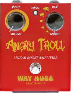 an angry troll guitar effects pedal