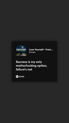 Loose Yourself Eminem, Lose Yourself Eminem Spotify, Positive Lyrics Songs, Qoutes From Songs Lyrics, Eminem Lyrics Wallpaper, Lyrics Pfp, Eminem Wallpapers Lyrics, Eminem Wallpapers Aesthetic