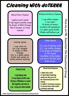 Cleaning with Essential Oils Cleaning With Essential Oils, Doterra Cleaning, Terra Essential Oils, Doterra Oils Recipes, Doterra Essential Oils Recipes, Essential Oil Remedy, Oil Remedies, Doterra Oils