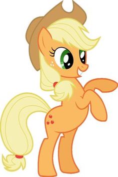 a pony with blonde hair and big eyes