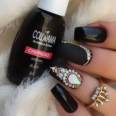 Nails Design Simple, Wow Nails, Classy Nail Designs, Swarovski Nails, Glamorous Nails, Super Nails, Ideas Nails, Nails Simple, Trendy Nail Design