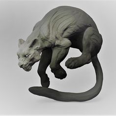 Tiger leopard big cat 3D zBrush clay stylised sculpture   Vaora Beth Cavener, Animal Poses, Lion Photography, Cat Anatomy, Amazing Animal Pictures, Big Cats Art, Tattoo Reference, Cat Pose