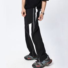 Take your fitness style to the next level with these Casual Functional Wide-leg Sweatpants. The wide-leg design encourages freedom of movement, while the lightweight, breathable fabric offers a comfortable fit. Take on your next challenge with confidence! Features: -80% Polyester, 20% Spandex -Mid-rise Waist -Drawstring Waistband -Stripe design -Regular Fit -Street Style Fitness Style, Wide Leg Sweatpants, Free Socks, Free Bracelet, Leg Design, Freedom Of Movement, Drawstring Waistband, You Fitness, Stripes Design