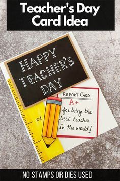 teacher's day card idea for teachers