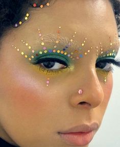 Restaurant Makeup, Make Carnaval, Pray To God, Rhinestone Makeup, Rave Makeup, Beauty Guru