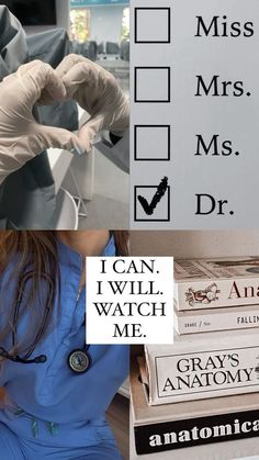 a doctor's checklist with the words i can, i will watch me