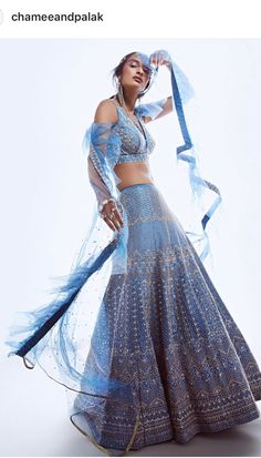 Jaipur Lehenga, Modern Lehenga, Lehenga Bridal, Indian Blue, Fashion Bride, Reception Lehenga, Blue Lehenga, Lehenga Style, Blue Themed Wedding