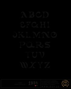 an old english alphabet with the letters in it