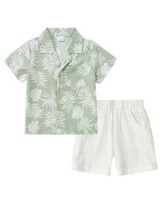 PRICES MAY VARY. √Material: Our toddler boy clothes are crafted from a premium cotton blend and linen fabric that offers exceptional skin-friendly, comfort, breathability, and durability. √Unique Design: The toddler boy beach casual shirt features lapel and button closure design, solid color embroidery/prints shirt with elasticized shorts will set your little one apart and make him look stylish and handsome. √Occasions: Toddler boy outfits suit are good gift for your cute bab, perfect for boys c Baby Safari Outfit, Outfits For Baby Boys, Clothes Summer Outfits, Outfits Suit, Cancun Outfits, Outfits Short Sleeve, Toddler Boy Clothes, Toddler Beach