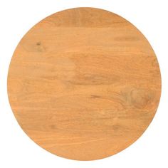 a round wooden table top on a white background