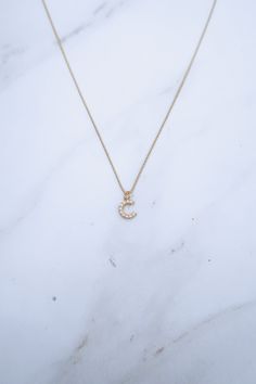 Gold filled ball chain Gold filled pearl initial pendant Gold filled adjustable chain from 16" to 18" Cute Initial Necklaces, Dainty Initial Necklace Gold, Dainty Charm Necklaces With Pearl Initial Pendant, Dainty Initial Necklace, Initial Necklace Gold, Jewelry Lookbook, Chain Gold, Pendant Gold, Initial Pendant