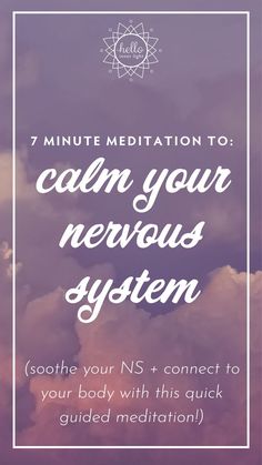 Dysregulated Nervous System, Calm Your Nervous System, Minute Meditation, Somatic Healing, Mindfulness Techniques