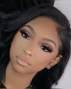 Health Preschool, Glam Bride Makeup, Face Beat Makeup, Natural Glam Makeup, Makeup Black Women, Date Night Makeup, Makeup For Black Skin, Barbie Makeup, Chic Makeup