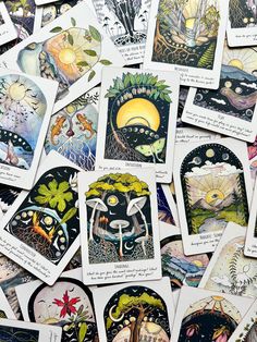 Phases & Forests Oracle Deck Indie Oracle Deck Indie Decks Nature Oracle Cards Tarot Decks Beautiful, Printful Ideas, Witchy Practices, Oracle Aesthetic, Tarot Cards For Sale, Tarot Inspiration, Balance Of Nature, Reading Cards, Tarot Aesthetic