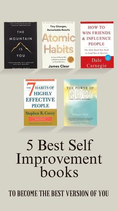 the 5 best self improvement books to become the best version of you