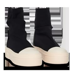 Manò sneaker in black lycra.Model height:16CM Cream colored rubber sole Outfits With Boots, Mens Fall Outfits, Fall Outfit With Boots, Strap Sneakers, Fall Boots Outfit, Dr Shoes, Pretty Shoes Sneakers, Image Swag, Color Crema