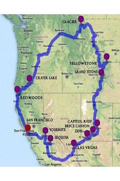 a map showing the route from san francisco to las vegas