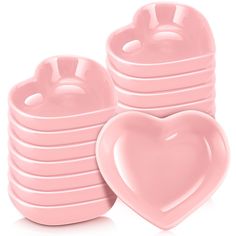 PRICES MAY VARY. Heart Dishes: what you will receive are 12 pieces of multipurpose valentine ceramic heart bowls in sweet pink color, enough quantity can satisfy your daily use demands, pink valentines bowl is an ideal addition for Valentine's Day, wedding, anniversary, mother's day Romantic Heart Shaped Design: Valentine's Day ceramic bowls are designed with heart shapes and classic Valentine's Day color, elegant and stylish, beautiful and delicate, which can make your food look more tempting a Salad Appetizer, Cooking Gifts, Cereal Dessert, Pink Dishes, Bowls Ceramic, Heart Shaped Candy, Heart Dish, Heart Shaped Bowls, Appetizer Salads