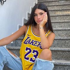 Basketball Jersey Outfit Women, Sport Jersey Outfit Women, Mother Son Matching Outfits, Jersey Outfit Women, Shopping Fits, Basketball Outfits