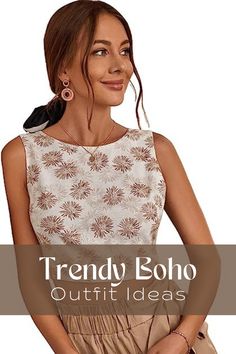 #bohotrend
#trendyoutfits
#croptopideas Trendy Outfits Boho, Trendy Crop Top, Trendy Crop Tops, Trendy Boho, Boho Women, Cropped Tank Top, Tie Back, Crop Tank