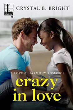 a man and woman sitting next to each other with the title crazy in love written on it