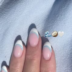 Teen Nails, Beachy Nails, Cute Simple Nails, Simple Gel Nails, Summery Nails, Girly Acrylic Nails, Basic Nails, Casual Nails, Cute Gel Nails