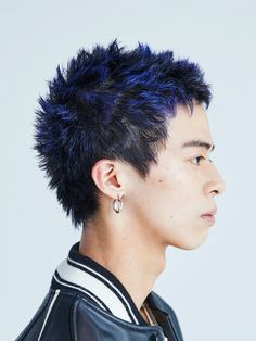 Punk Hair Men, Curly Afro Hairstyles, Haircut Models, Short Punk Hair, Afro Hairstyles Men, Hairstyles Male, Rectangular Face, Dyed Hair Men, Men Hair Color