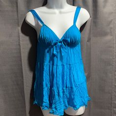 Pretty Blue Nightie, New With Tags, Never Worn, Smoke-Free. Comes With Matching Panties. Blue V-neck Nightgown For The Beach, Light Blue V-neck Sleepwear For Summer, Blue V-neck Sleepwear For Vacation, Blue Sleeveless Nightgown For Loungewear, Blue Beachwear Sleepwear For Vacation, Blue Sleeveless Vacation Nightgown, Sleeveless Blue Nightgown For Vacation, Blue Spring Vacation Nightgown, Casual Blue Nightgown For Pajama Party