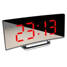 49216463733023 Kids Alarm Clock, Curved Mirror, Led Alarm Clock, Mirror Display, Desktop Clock, Clock Display, Led Clock, Clock For Kids, Shelf Clock