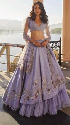 Lehenga Ideas, Lavender Colour, Indian Bridesmaid Dresses, Muslim Wedding Dresses