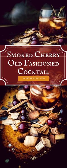 smoked cherry old fashioned cocktail recipe