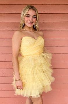 Get ready to be a fool for fashion with our Fool for Tulle Layered Mini Dress! This yellow tulle dress will make you feel like a whimsical goddess with its beautiful layers and stunning design. Perfect for any occasion, this dress will have you looking and feeling absolutely gorgeous! Spring Mini Length Tutu Dress With Tulle Skirt, Spring Mini Tutu Dress With Tulle Skirt, Spring Mini Tulle Tutu Dress, Yellow Summer Party Tutu Dress, Yellow Tulle Skirt Tutu Dress For Party, Yellow Tutu Dress With Tulle Skirt For Spring, Spring Yellow Tutu Dress With Tulle Skirt, Yellow Tulle Tutu Dress For Spring, Yellow Fitted Tulle Dress