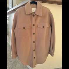 Excellent Used Condition, Not Shrunken. Ganna Shirt Jacket, Shirt Jacket, Jackets & Coats, Jackets For Women, Red, Women Shopping, Color