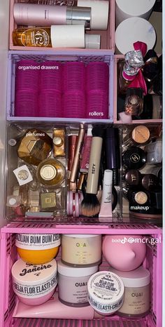 Rangement Makeup, Beauty Room Vanity, Makeup Drawer Organization, Makeup Drawer, Girly Room, Pink Girly Things, Product Recommendations, Where To Shop, Makeup Items