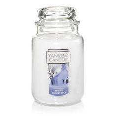 yankee candle white christmas large jar