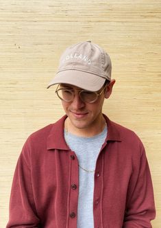 Designed by our own Frances Jaye team member, Tyler, this "Dad Hat" is a classic. The neutral tones are sure to match every outfit all year round. Embroidered locally in Grand Rapids. Regular fit 100% Cotton Hand wash Classic Cream Baseball Cap For Spring, Casual Embroidered Baseball Cap With Short Brim, Brown Hats With Embroidered Logo For Summer, Brown Hat With Embroidered Logo For Summer, Beige Hat With Embroidered Logo And Short Brim, Brown Summer Hats With Embroidered Logo, Beige Dad Hat For Spring, One Size Fits Most, Spring Beige Baseball Cap, One Size Fits Most, Khaki Cap For Fall