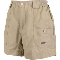 The "Original" AFTCO short. Introduced in 1989 and long the choice of serious fishermen nation-wide, the men's M01 fishing short is constructed of Dupont Supplex 3-ply nylon and has been treated with a stain resistant coating. It is a extremely strong and supple fabric. Fisherman and outdoorsman will love the light weight and the super comfortable fit. It has 7 pockets (including a cordura-lined pliers pocket) so you will have a place for everything. It also has double layered rear for strength. Fishing Shorts, A Place For Everything, The Choice, Pliers, The Original, Fishing, Stain, Elastic