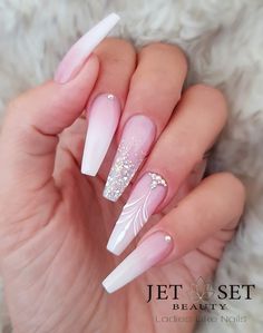 60 Nails, Nails Arts, Coffin Nails Long, Pink Acrylic Nails