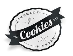 a black and white sign that says homemade cookies