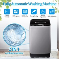 This Full-Automatic Washer is a top-of-the-line washing machine designed for modern homes. large capacity to wash all clothes of the whole families, saving you time and energy. Its top-loading design is not only ergonomic but also ensures that clothes are thoroughly cleaned with minimal damage. In addition to its impressive capacity, this washer is equipped with a range of advanced features that make it stand out from other washing machines. For example, it has a delay start function that lets y Fully Automatic Washing Machine, Loading Design, Automatic Washing Machine, Top Load Washing Machine, Washing Machines, Planning Your Day, Modern Homes, Machine Design, Digital Display