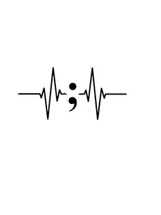 Heartbeat Tattoo With Semicolon, Ying Yang Semicolon, Semi Colon Wallpaper Landscape, Semicolons Wallpaper, Semicolons Aesthetic Wallpaper, Colon Tattoo Ideas, Tattoo Semicolon, Lifeline Tattoos, Semi Colon Tattoo