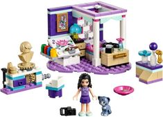 the lego friends house is set up to look like it's made out of legos