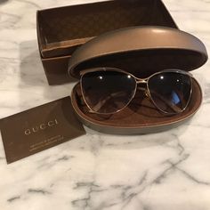 Worn Once Gucci Cat Eye Sunglasses, Faux Fur Vest Black, Satin Bags, Gucci Accessories, Aviator Style, Gucci Sunglasses, Black Faux Fur, Gold Sunglasses, Colored Sunglasses