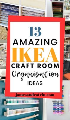 We all have those days when our craft rooms look like a bomb hit it, don't we? Ikea Art Supply Storage, Ikea Arts And Crafts Storage Ideas, Craft Room Ikea Ideas, Ikea Pax Craft Storage, Craft Cupboard Ideas, Ikea Craft Storage Hacks, Ikea Hobby Room Ideas, Pax Craft Storage, Sewing Cupboard Ideas