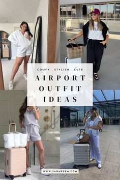 Looking for airport outfit ideas for your next trip? You'll love these stylish and comfortable travel outfits perfect for summer 2024, ensuring you fly in both style and ease. I’m sharing some of the best airport outfit ideas that will keep you cool and fashionable during your summer travels. These summer outfit ideas will help you step up your airport style. Read on to discover the top travel outfits for summer 2024, and get ready to travel in comfort and style. Happy travels! Airport Outfit Summer 2024, Summer Airport Outfit Travel Style 2024, Sporty Travel Outfit, Airport Outfit Summer Shorts, Airport Outfit Ideas Summer, Airport Summer Outfit, Cute Comfy Airport Outfits, Airport Outfit Classy