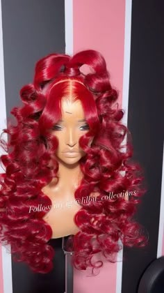 Red Hairstyle, Exotic Hair Color, Girly Hairstyles, Affordable Wigs, Cheap Wigs