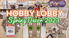 hobby lobby spring decor 2013 sale